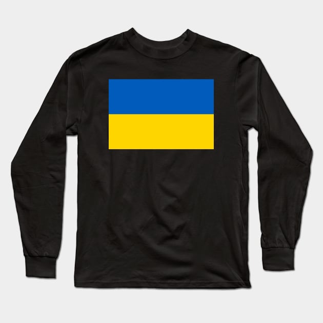 Ukraine Flag Long Sleeve T-Shirt by Vladimir Zevenckih